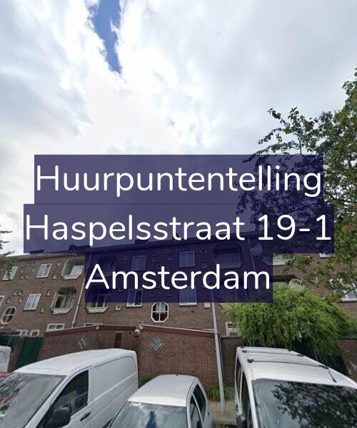 Foto gevel Huurpuntentelling voor Haspelsstraat 19-1, Amsterdam
