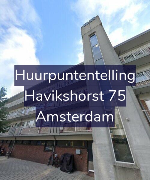 Foto gevel Huurpuntentelling voor Havikshorst 75, Amsterdam