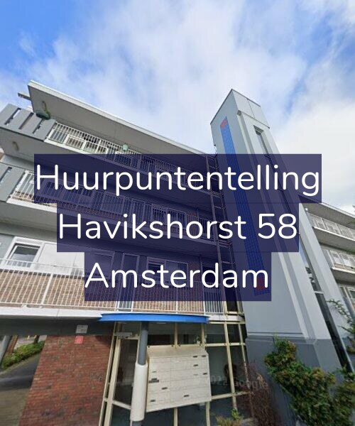 Foto gevel Huurpuntentelling voor Havikshorst 58, Amsterdam