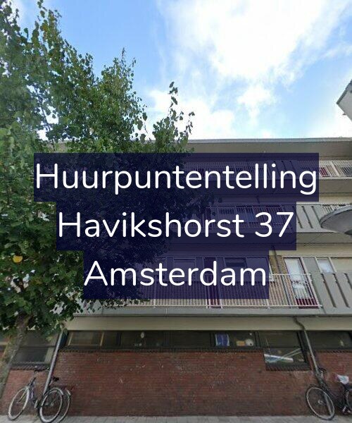Foto gevel Huurpuntentelling voor Havikshorst 37, Amsterdam