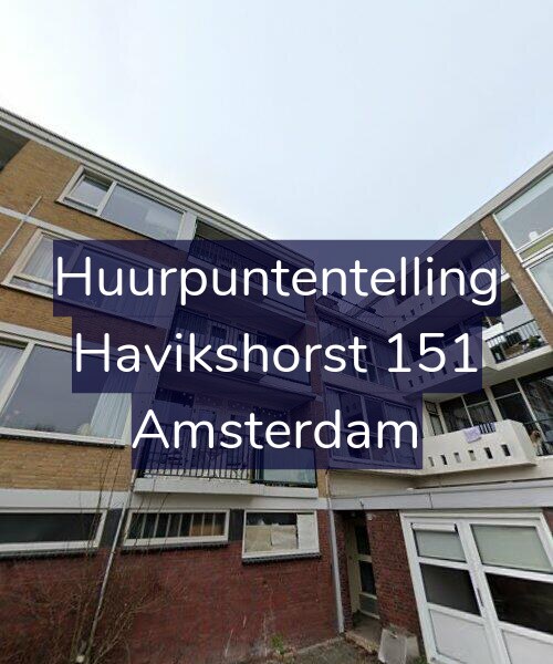 Foto gevel Huurpuntentelling voor Havikshorst 151, Amsterdam