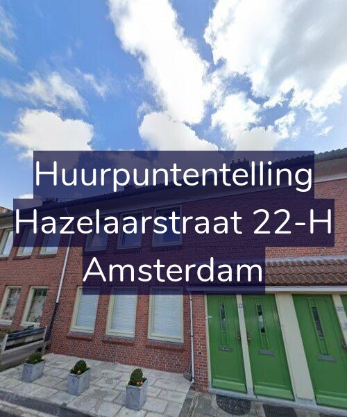 Foto gevel Huurpuntentelling voor Hazelaarstraat 22-H, Amsterdam