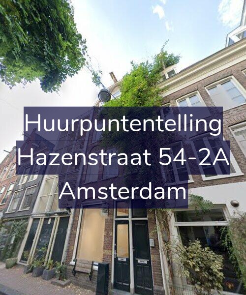 Foto gevel Huurpuntentelling voor Hazenstraat 54-2A, Amsterdam