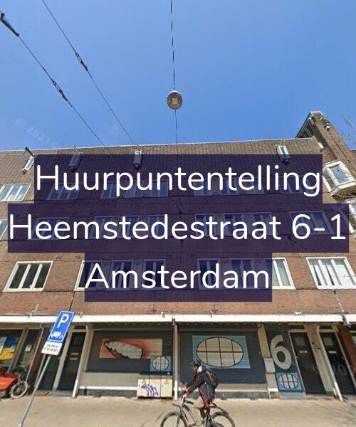 Foto gevel Huurpuntentelling voor Heemstedestraat 6-1, Amsterdam