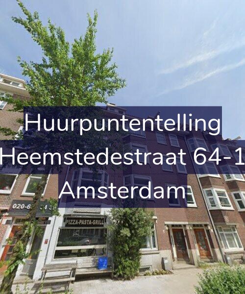 Foto gevel Huurpuntentelling voor Heemstedestraat 64-1, Amsterdam