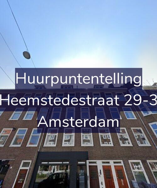 Foto gevel Huurpuntentelling voor Heemstedestraat 29-3, Amsterdam