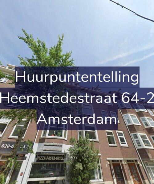 Foto gevel Huurpuntentelling voor Heemstedestraat 64-2, Amsterdam