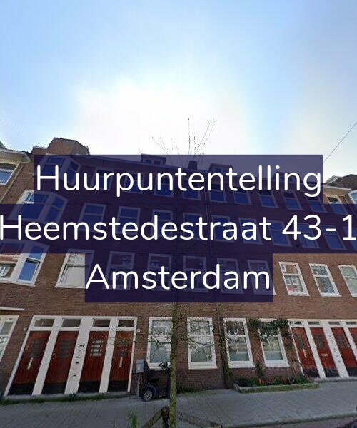 Foto gevel Huurpuntentelling voor Heemstedestraat 43-1, Amsterdam
