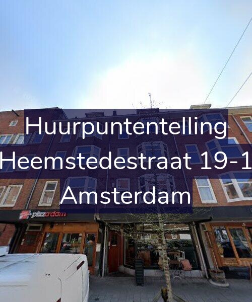 Foto gevel Huurpuntentelling voor Heemstedestraat 19-1, Amsterdam
