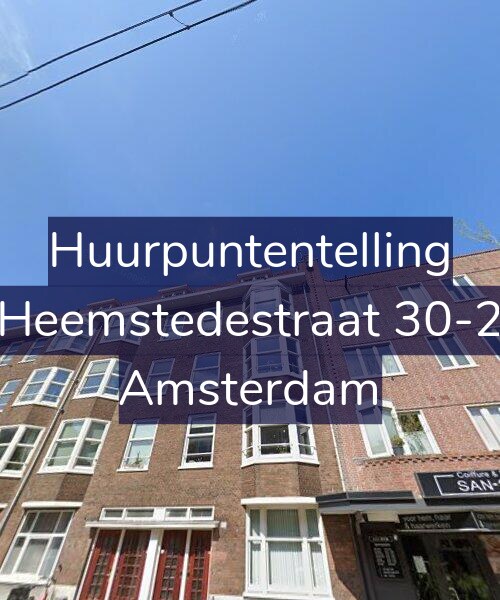 Foto gevel Huurpuntentelling voor Heemstedestraat 30-2, Amsterdam