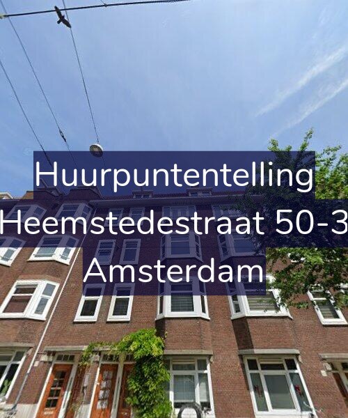 Foto gevel Huurpuntentelling voor Heemstedestraat 50-3, Amsterdam