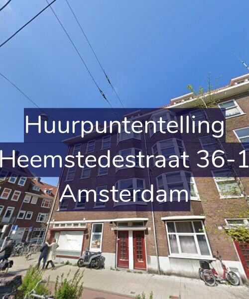 Foto gevel Huurpuntentelling voor Heemstedestraat 36-1, Amsterdam