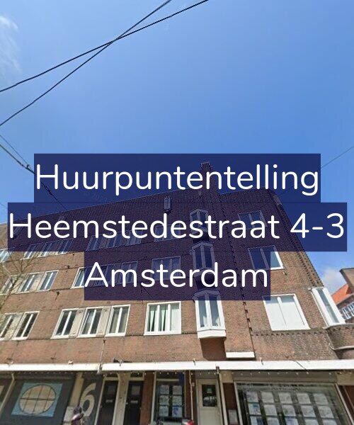 Foto gevel Huurpuntentelling voor Heemstedestraat 4-3, Amsterdam