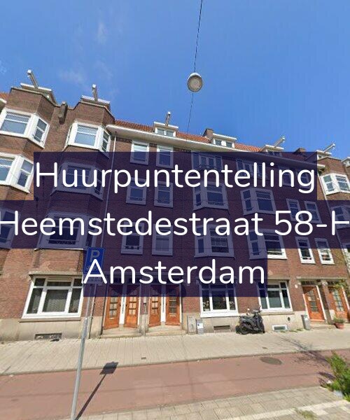 Foto gevel Huurpuntentelling voor Heemstedestraat 58-H, Amsterdam
