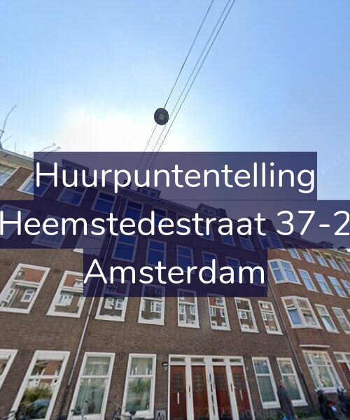 Foto gevel Huurpuntentelling voor Heemstedestraat 37-2, Amsterdam
