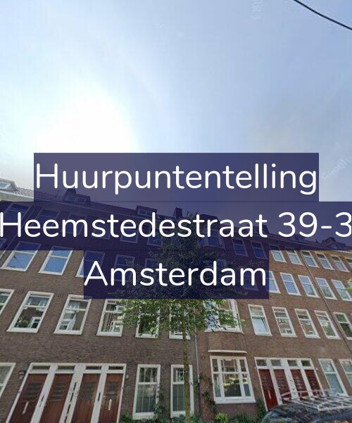 Foto gevel Huurpuntentelling voor Heemstedestraat 39-3, Amsterdam