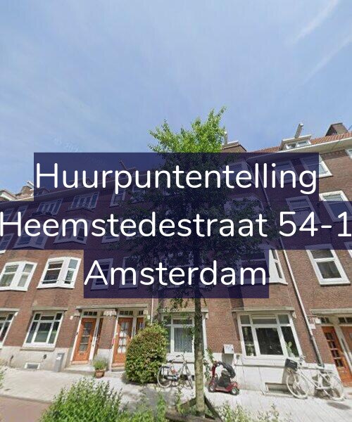 Foto gevel Huurpuntentelling voor Heemstedestraat 54-1, Amsterdam