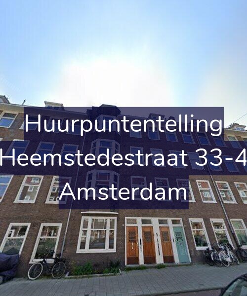 Foto gevel Huurpuntentelling voor Heemstedestraat 33-4, Amsterdam