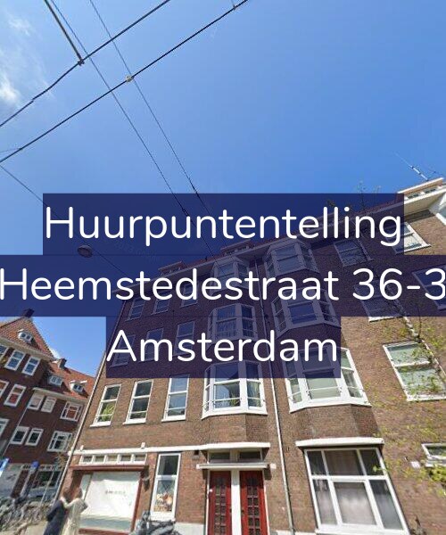 Foto gevel Huurpuntentelling voor Heemstedestraat 36-3, Amsterdam