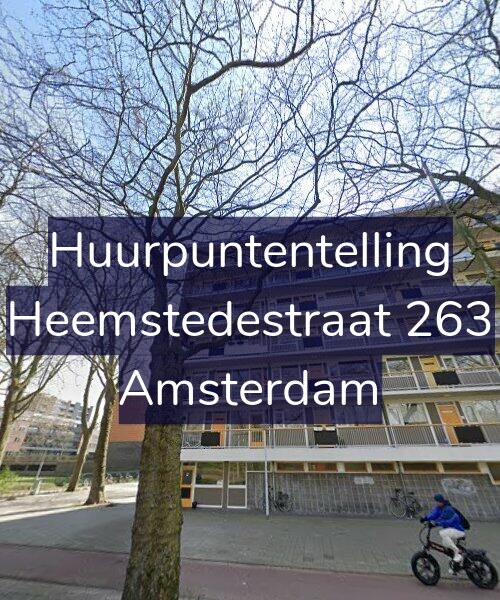 Foto gevel Huurpuntentelling voor Heemstedestraat 263, Amsterdam