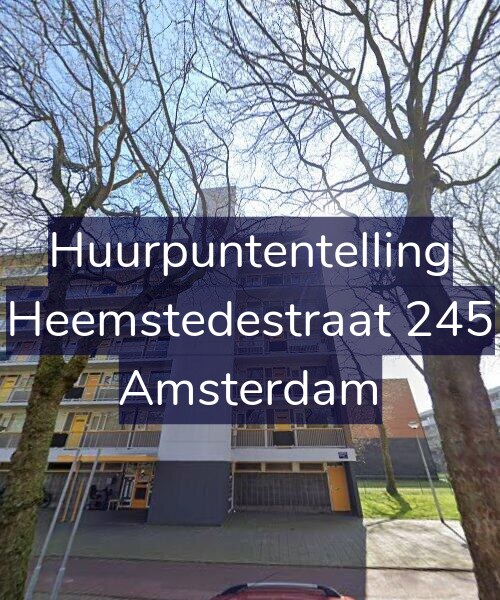 Foto gevel Huurpuntentelling voor Heemstedestraat 245, Amsterdam