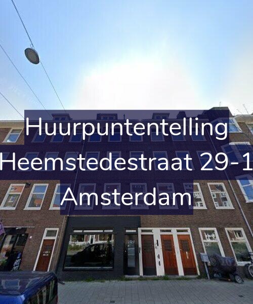 Foto gevel Huurpuntentelling voor Heemstedestraat 29-1, Amsterdam