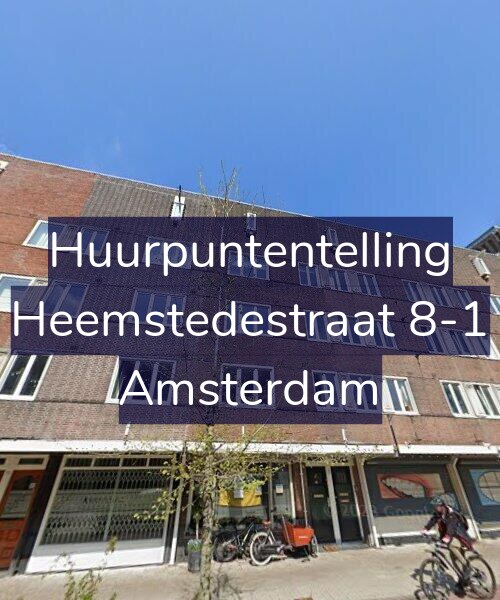 Foto gevel Huurpuntentelling voor Heemstedestraat 8-1, Amsterdam