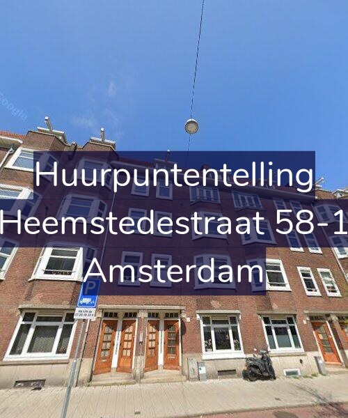 Foto gevel Huurpuntentelling voor Heemstedestraat 58-1, Amsterdam