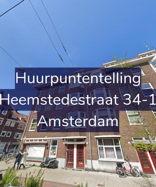 Foto gevel Huurpuntentelling voor Heemstedestraat 34-1, Amsterdam