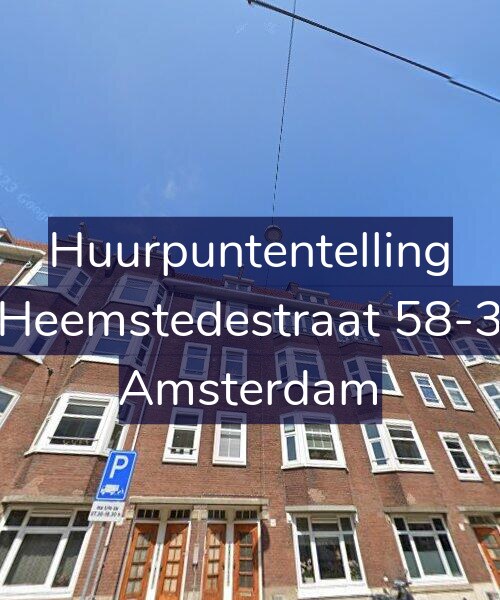 Foto gevel Huurpuntentelling voor Heemstedestraat 58-3, Amsterdam