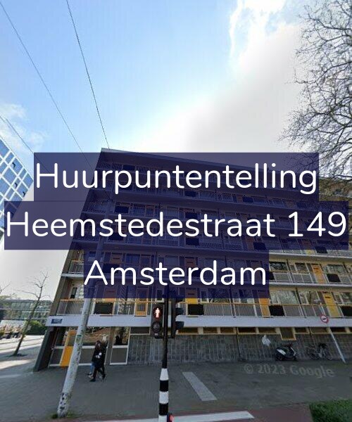 Foto gevel Huurpuntentelling voor Heemstedestraat 149, Amsterdam