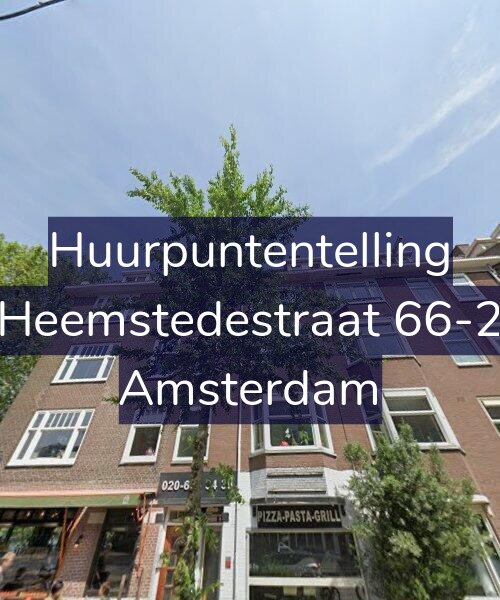 Foto gevel Huurpuntentelling voor Heemstedestraat 66-2, Amsterdam