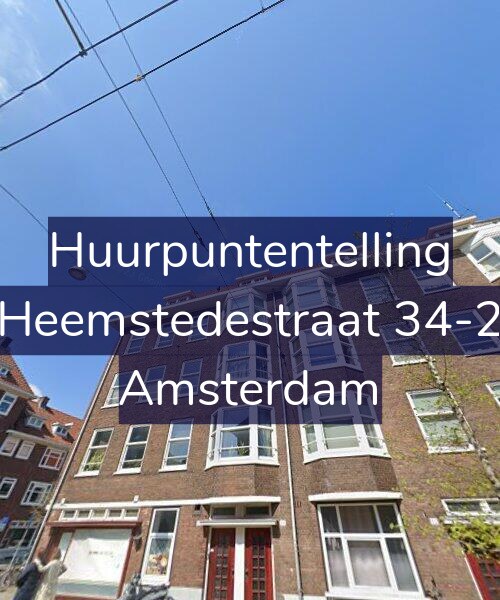 Foto gevel Huurpuntentelling voor Heemstedestraat 34-2, Amsterdam