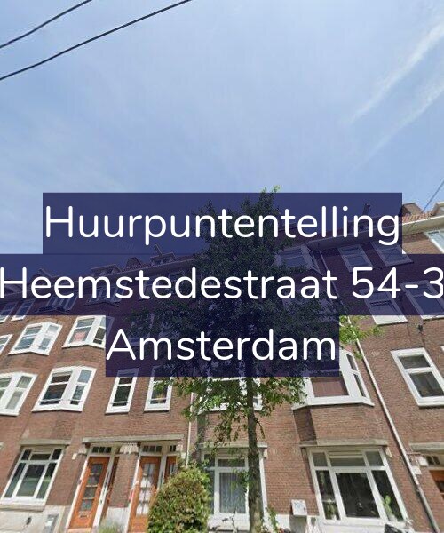 Foto gevel Huurpuntentelling voor Heemstedestraat 54-3, Amsterdam