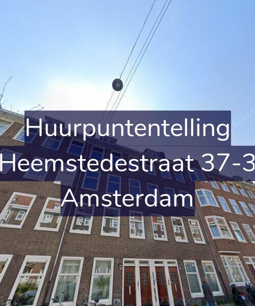 Foto gevel Huurpuntentelling voor Heemstedestraat 37-3, Amsterdam