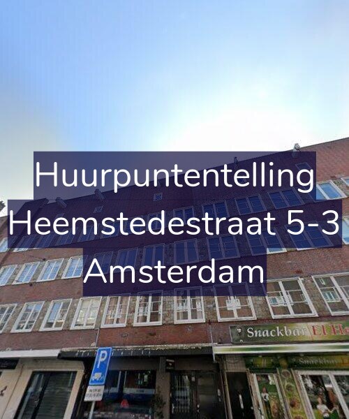 Foto gevel Huurpuntentelling voor Heemstedestraat 5-3, Amsterdam