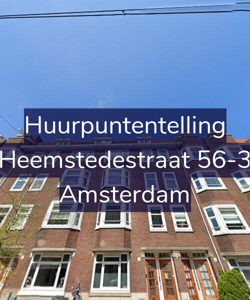 Foto gevel Huurpuntentelling voor Heemstedestraat 56-3, Amsterdam