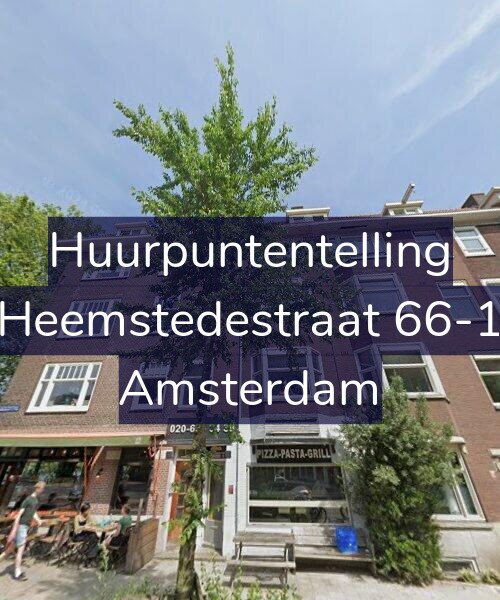 Foto gevel Huurpuntentelling voor Heemstedestraat 66-1, Amsterdam
