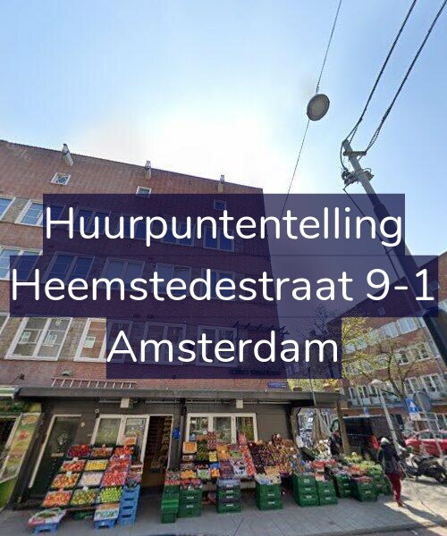 Foto gevel Huurpuntentelling voor Heemstedestraat 9-1, Amsterdam