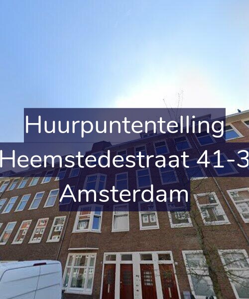 Foto gevel Huurpuntentelling voor Heemstedestraat 41-3, Amsterdam