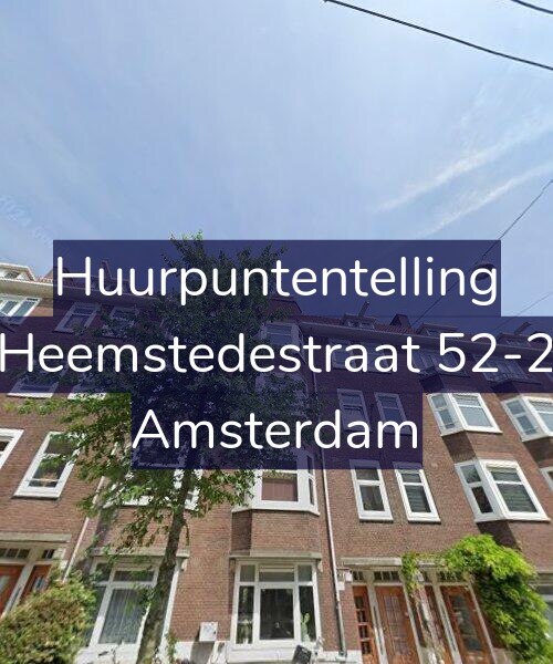 Foto gevel Huurpuntentelling voor Heemstedestraat 52-2, Amsterdam