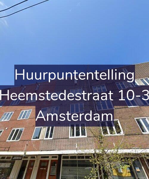 Foto gevel Huurpuntentelling voor Heemstedestraat 10-3, Amsterdam