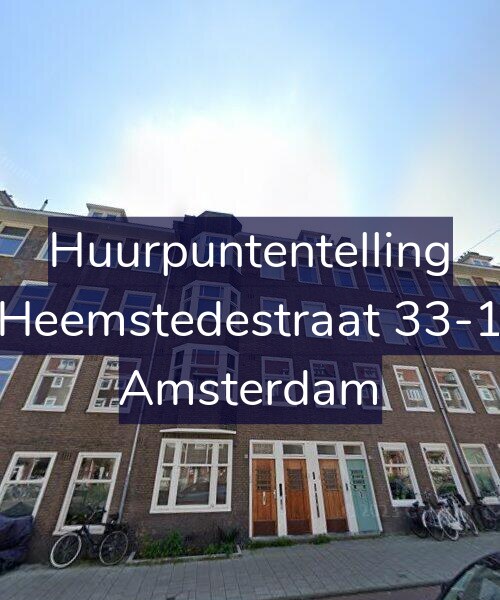 Foto gevel Huurpuntentelling voor Heemstedestraat 33-1, Amsterdam