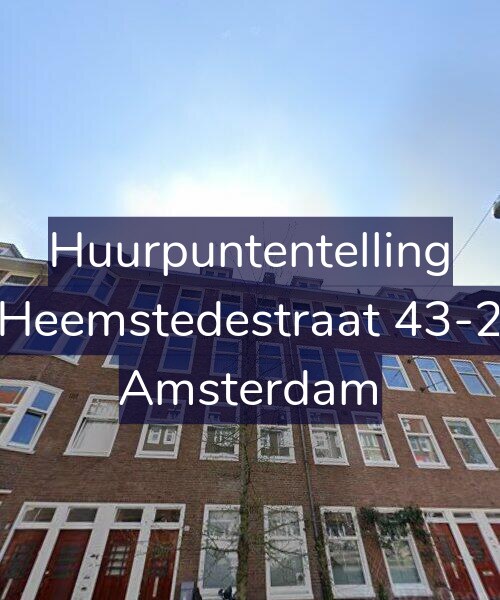 Foto gevel Huurpuntentelling voor Heemstedestraat 43-2, Amsterdam
