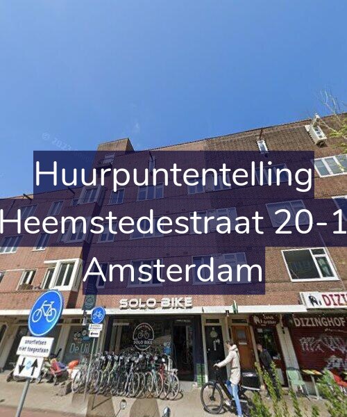 Foto gevel Huurpuntentelling voor Heemstedestraat 20-1, Amsterdam