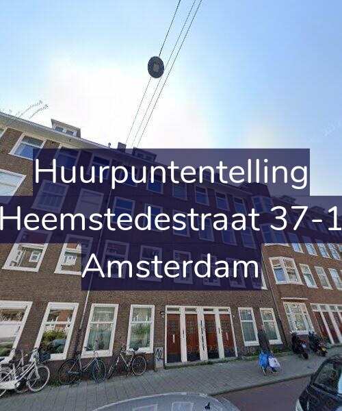 Foto gevel Huurpuntentelling voor Heemstedestraat 37-1, Amsterdam