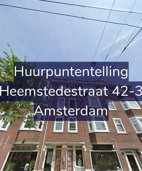 Foto gevel Huurpuntentelling voor Heemstedestraat 42-3, Amsterdam