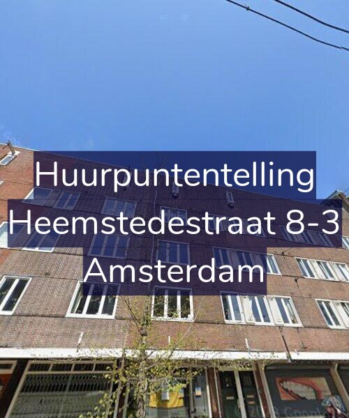 Foto gevel Huurpuntentelling voor Heemstedestraat 8-3, Amsterdam