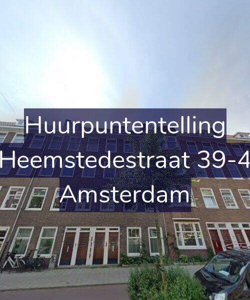 Foto gevel Huurpuntentelling voor Heemstedestraat 39-4, Amsterdam