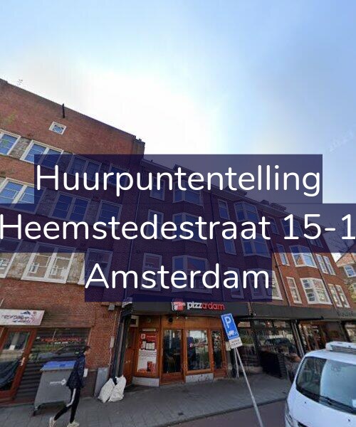 Foto gevel Huurpuntentelling voor Heemstedestraat 15-1, Amsterdam